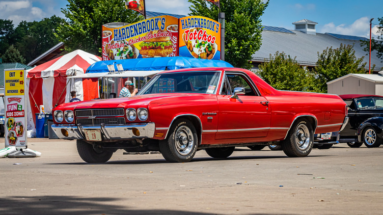 Red Chevrolet El Camino