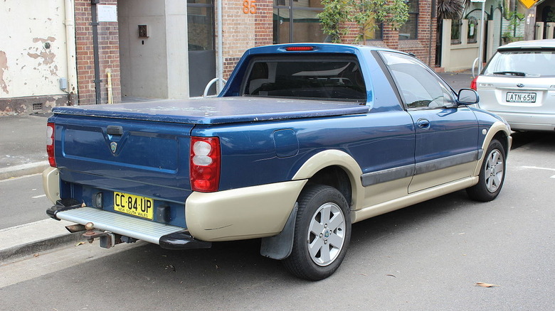 Blue Proton Jumbuck parked on street