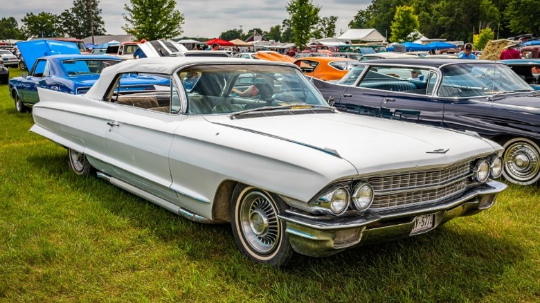 white 1962 Cadillac Deville