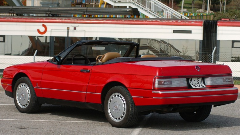 red 1987 Cadillac Allante
