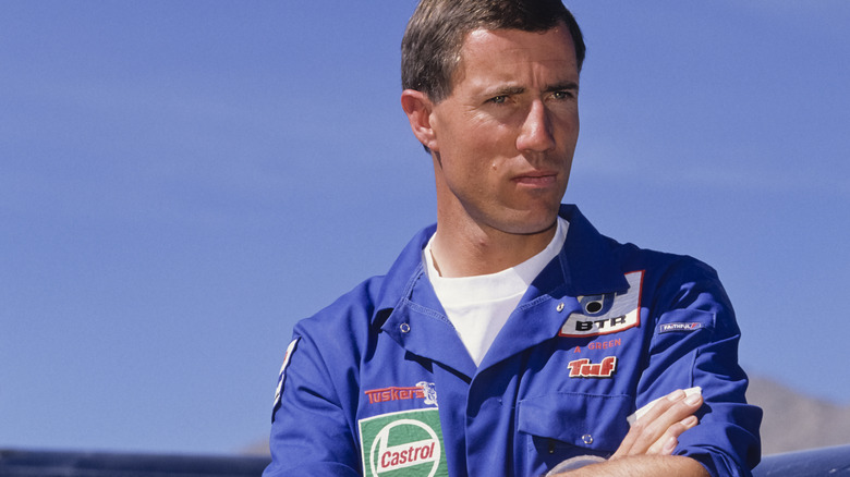 Andy Green in Thrust SSC overalls