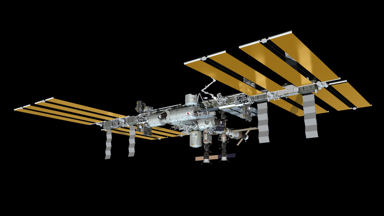 ISS seen from an angle