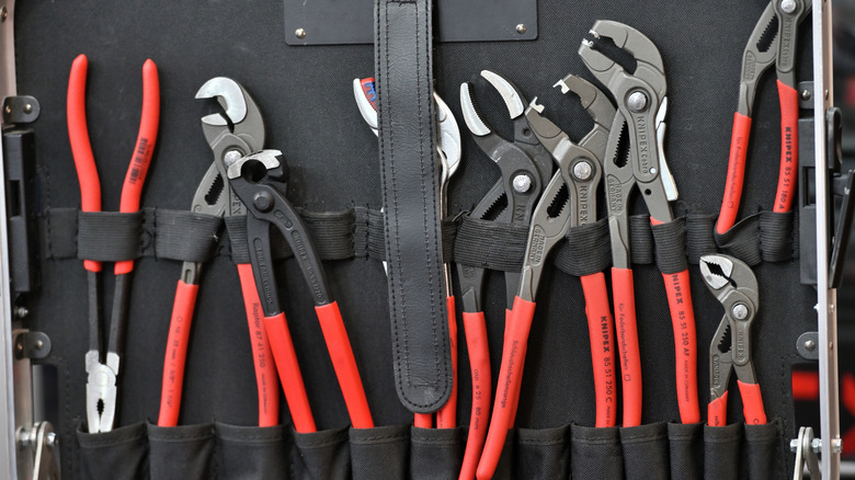 a collection of Knipex pliers