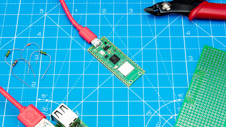 Raspberry Pi Pico on a table