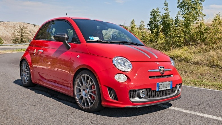 Red Fiat 500 Abarth