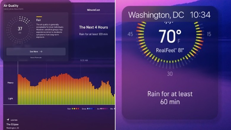 AccuWeather: Weather Alerts tabs