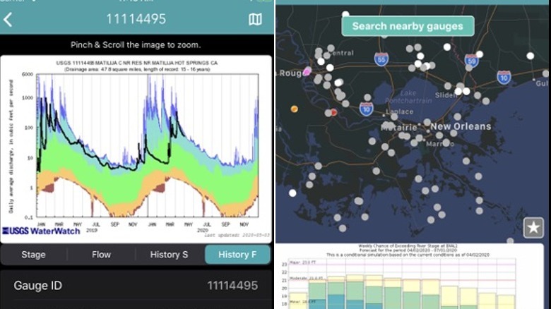 River Levels & Flows app on iPhone