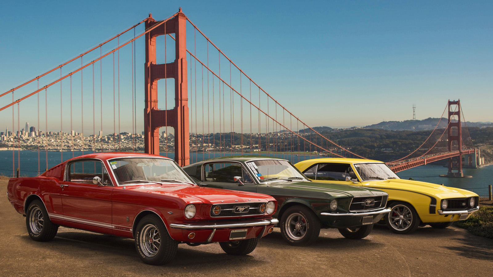 classic muscle cars wallpaper