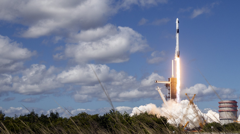 The Falcon 9 rocket from SpaceX