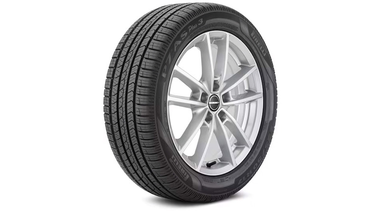 A stock image of the Pirelli P7 AS Plus 3 tire