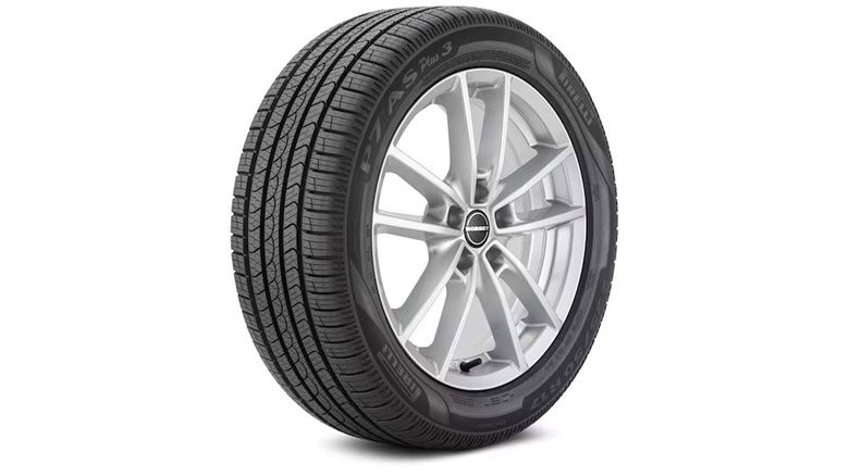 A stock image of the Pirelli P7 AS Plus 3 tire