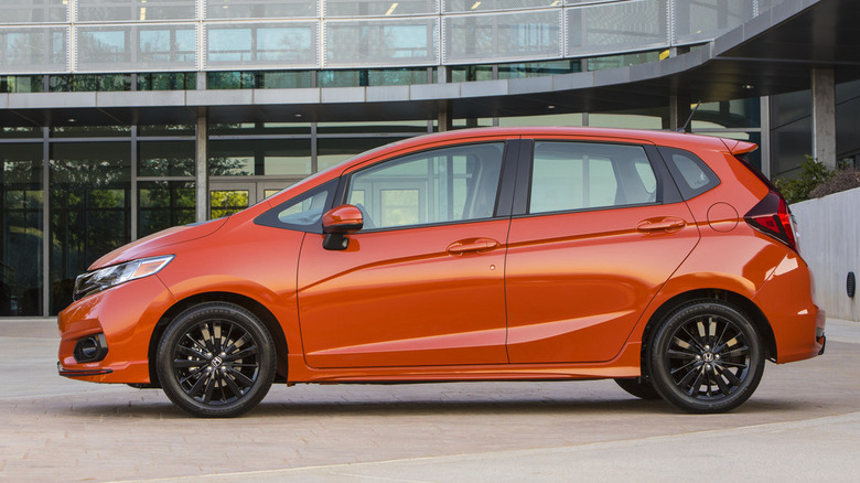 Orange 2019 Honda Fit