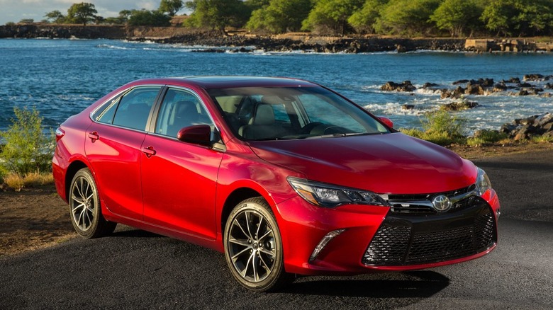 Red 2017 Toyota Camry