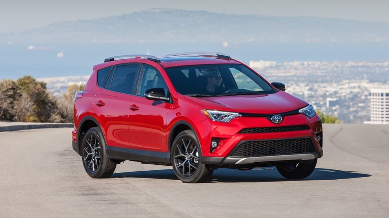 Red 2016 Toyota RAV4