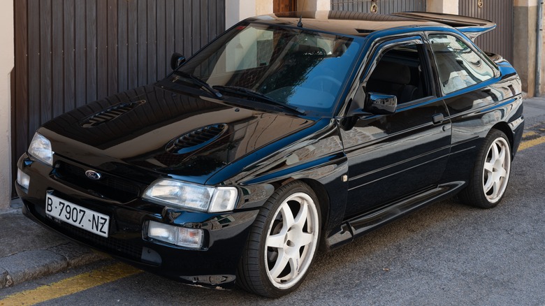Ford Escort RS Cosworth parked