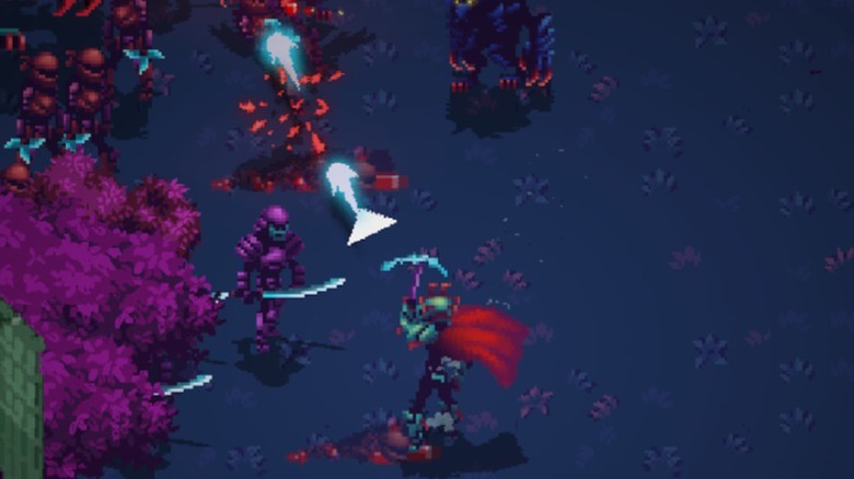 Attacking enemies with an ax in Immortal Rogue