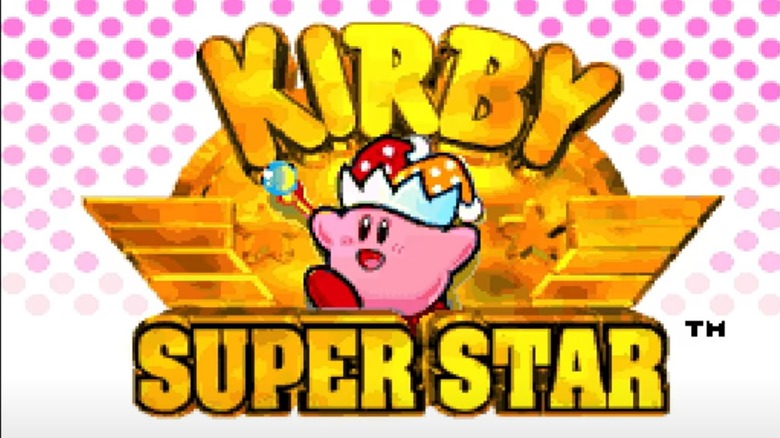 The Kirby Super Star game intro screen