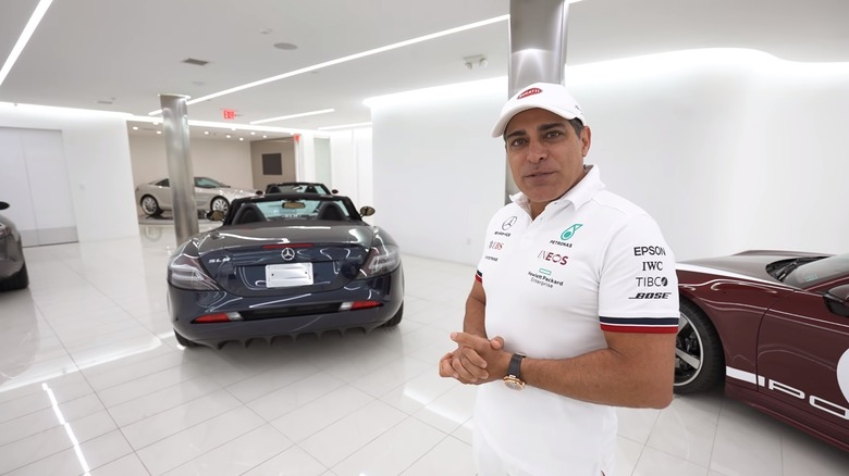 Manny Khoshbin in his garage