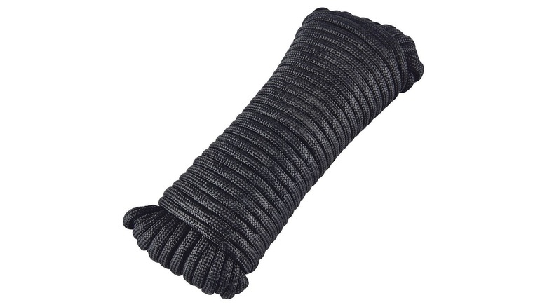 Bundle of black rope