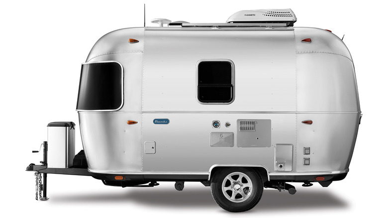 Side view of Airstream Bambi