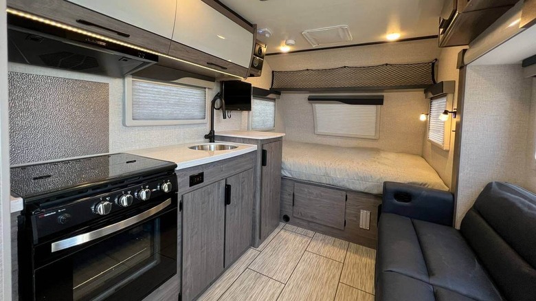 Interior of a Lance 1475 camper