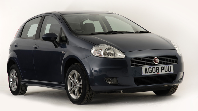 black 2008 Fiat Punto