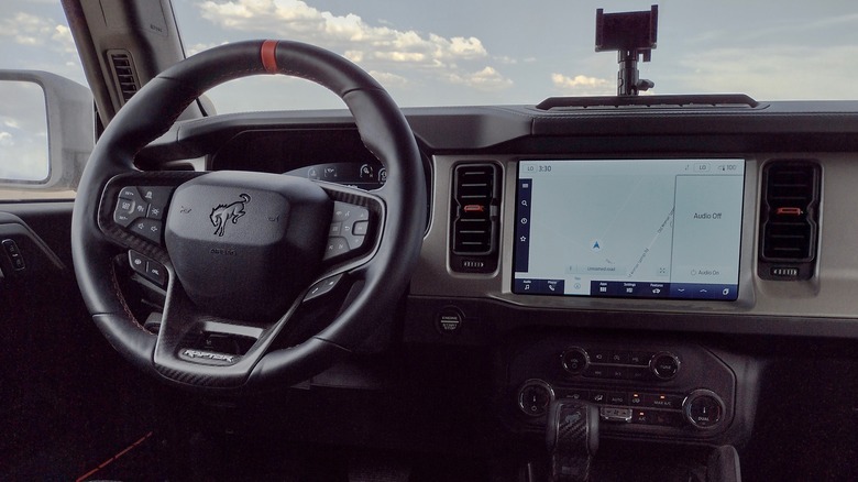 2022 Ford Bronco Raptor interior.