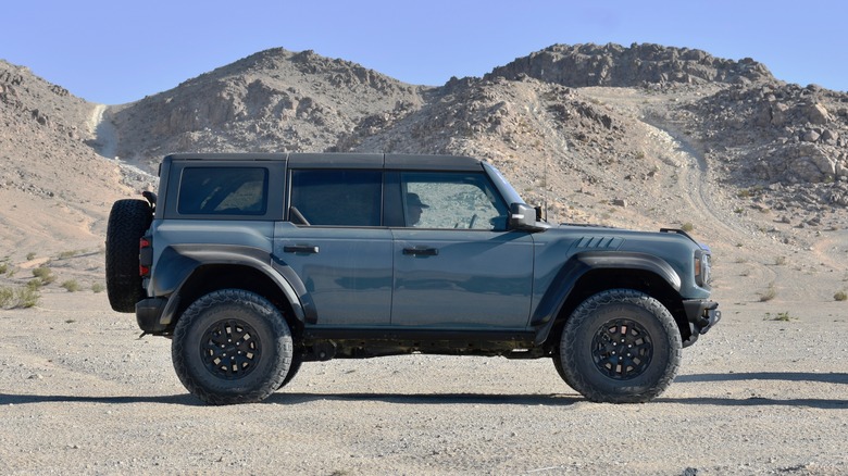 2022 Ford Bronco Raptor profile view.