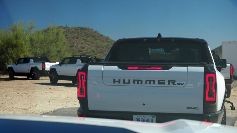 Hummer EV convoy