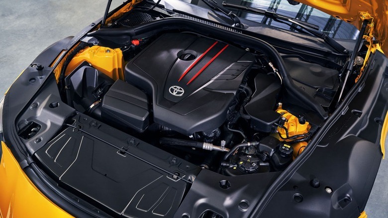 Under the hood of 2022 Toyota GR Supra