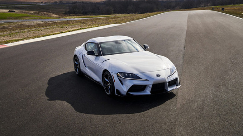 Silver Toyota GR Supra