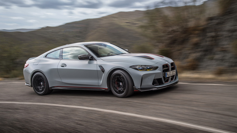 BMW M4 CSL on the road