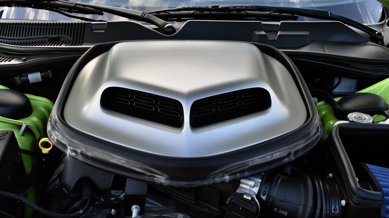 2023 Dodge Challenger Swinger hood scoop.