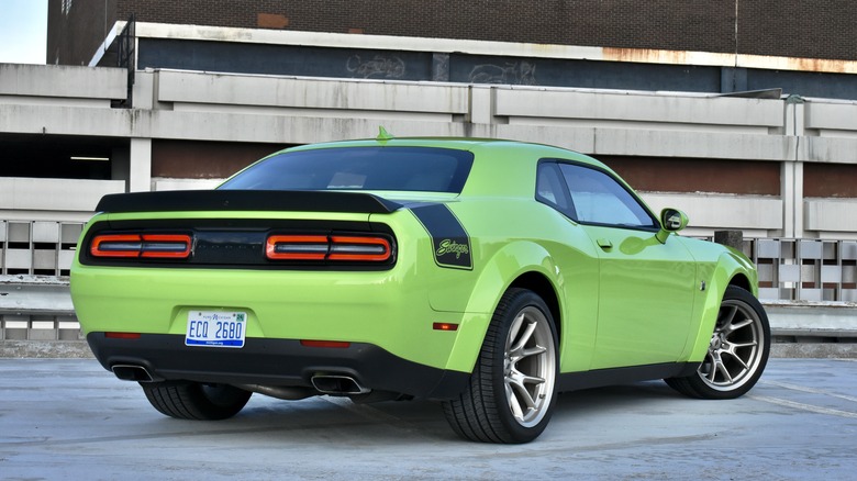 2023 Dodge Challenger Swinger rear three quarter view.