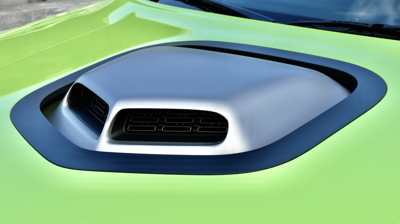 2023 Dodge Challenger Swinger hood scoop.