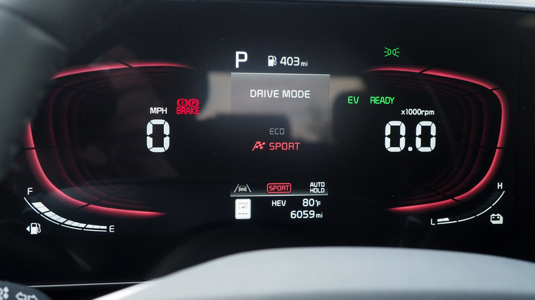 2023 Kia Niro PHEV gauge cluster