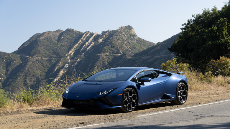 Lamborghini Huracán Tecnica in the Malibu hills