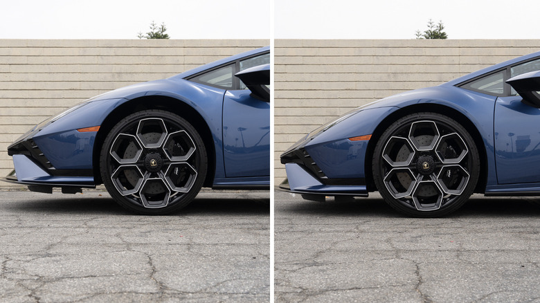 Lamborghini Huracán Tecnica front axle lift system