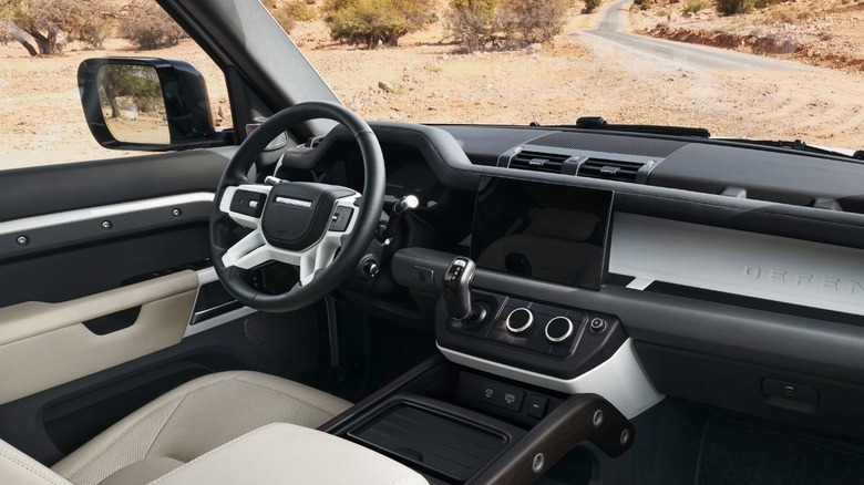 Interior of Land Rover 130