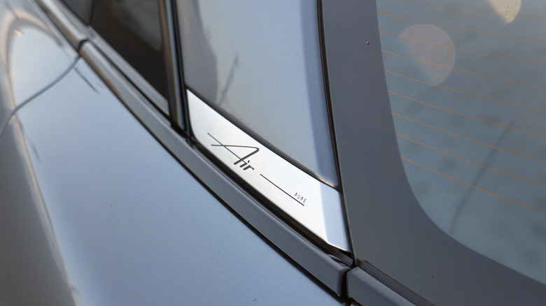 Lucid Air Pure nameplate detail