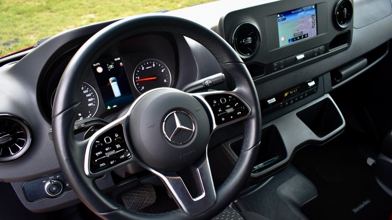 2023 Mercedes-Benz Sprinter (cargo) interior.
