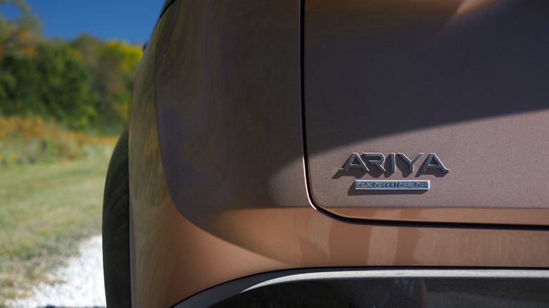 2023 Nissan Ariya badge