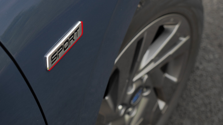 2023 Subaru Legacy Sport badge and wheel