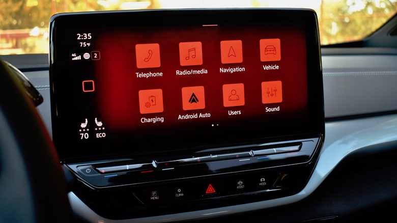2023 Volkswagen ID.4 touchscreen.