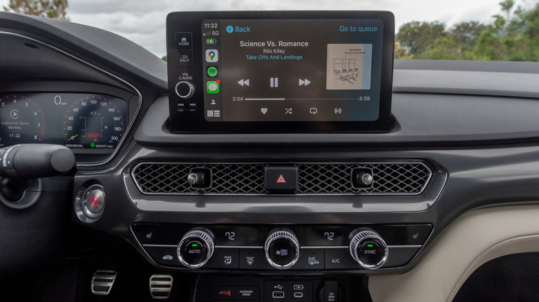 Integra infotainment touchscreen