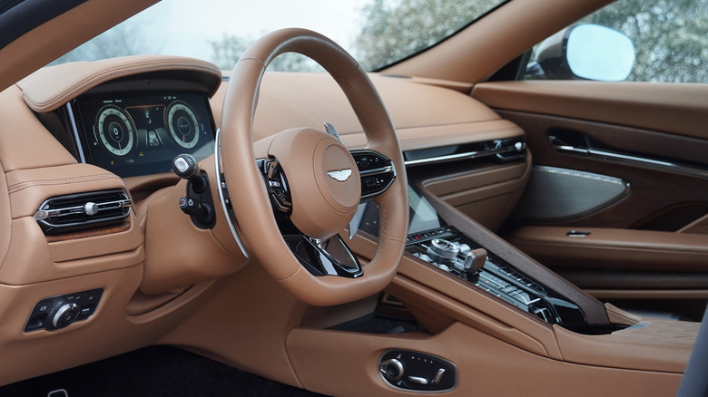 2024 Aston Martin DB12 Volante cockpit detail