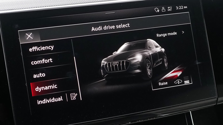 2024 Audi Q8 e-tron Sportback drive modes