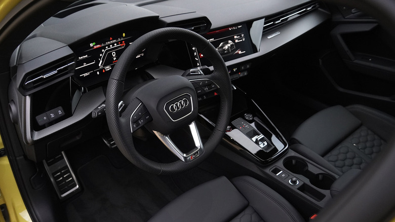 2024 Audi RS3 dash and steering wheel