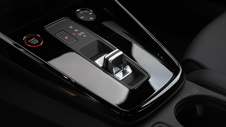 2024 Audi RS3 shifter and center console detail