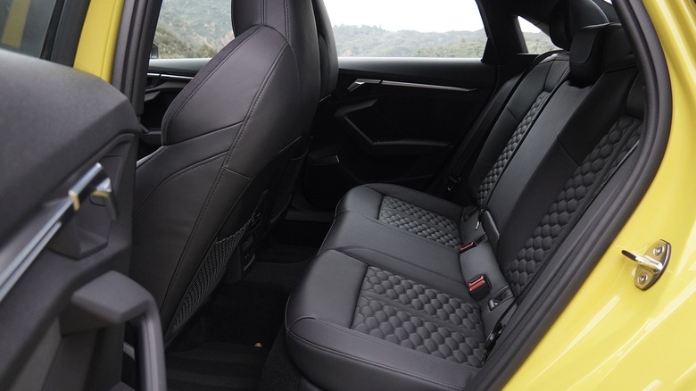 2024 Audi RS3 backseat legroom detail